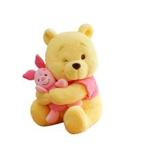 Brinquedo de pelúcia Winnie the Pooh 35 cm amarelo com design de leitão Brinquedo de pelúcia Winnie the Pooh 35 cm amarelo com design de leitão