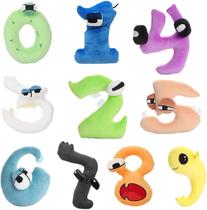 Brinquedo de pelúcia WZGHXL Number Shape Lore Plush Doll Education 15 unidades