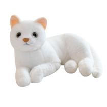 Brinquedo de pelúcia XIGUI 30cm Simulation Pure White Cat para crianças