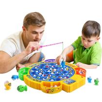 Brinquedo de pesca Children's Fishing Pond Electric Rotating Parent