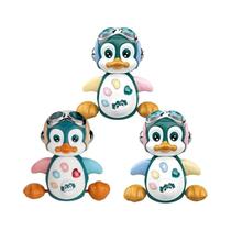 Brinquedo de Pinguim Musical Interativo para Bebês - Estimula Engatinhar, Andar e Aprender