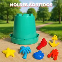 Brinquedo de Praia Kit Castelão Verde RB04