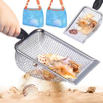 Brinquedo de praia Vodolo Beach Mesh Shovel com bolsa para crianças e adultos