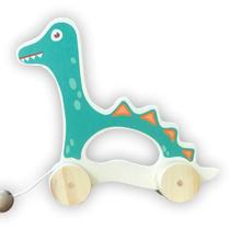 Brinquedo de Puxar Dinossauro em Madeira - 01 - TopToy Brasil
