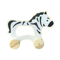 Brinquedo De Puxar Zebra Em Madeira 5 - Toptoy Brasil