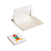 Brinquedo De Quebra-Cabeça De Espelho De Madeira Montessori Para Crianças, Jogo Educativo De