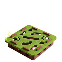 Brinquedo De Quebra-Cabeça Para Gatos De Interior Caixa De Quebra-Cabeça De Feltro Com Bola