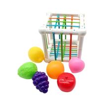 Brinquedo De Reconhecimento De Frutas Em Forma De Cubo Para Crianças, Treinamento De Habilidades Com