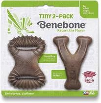 Brinquedo de roer Benebone PP Tiny 2 Pack para cães pequenos Wishbone e Dental Chew Bacon Brinquedo de roer Benebone PP Tiny 2 Pack para cães pequenos Wishbone e Dental Chew Bacon