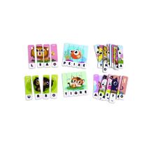 Brinquedo De Soletrar Palavras - Quebra-Cabeça De Animais