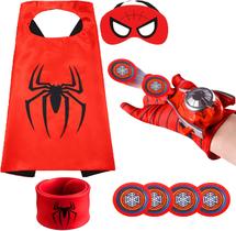 Brinquedo de super-herói para meninos de 4 a 10 anos Conjunto de capa e máscaras de super-heróis Máscaras de vestir de super-heróis para crianças Presentes de aniversário de Halloween Brinquedo de super-herói para meninos de 4 a 10 anos Conjunto de capa e máscaras de super-heróis Máscaras de vestir de super-heróis para crianças Presentes de aniversário de Halloween