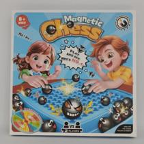 Brinquedo De Tabuleiro Jogo de Xadrez Magnético C/ 32 Esferas Infantil Lógica Brinquedo De Tabuleiro Jogo de Xadrez Magnético C/ 32 Esferas Infantil Lógica