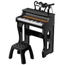 Brinquedo de teclado e piano Poiacmovia de 37 teclas para crianças com microfone Brinquedo de teclado e piano Poiacmovia de 37 teclas para crianças com microfone