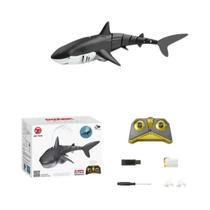 Brinquedo De Tubarão RC Para Crianças, Submarino De Controle Remoto Simulado 24G Com Luzes E Spray