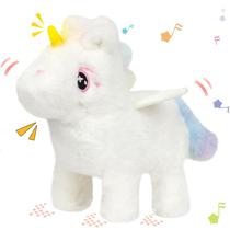 Brinquedo de unicórnio de pelúcia Hopearl Walking Unicorn com sons de 18 cm Brinquedo de unicórnio de pelúcia Hopearl Walking Unicorn com sons de 18 cm