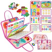 Brinquedo de viagem infantil médio Busy Board Freebear Princess 2-4 Brinquedo de viagem infantil médio Busy Board Freebear Princess 2-4