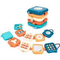 Brinquedo de viagem Montessori Busy Board edusense para crianças de 1 a 3 anos Brinquedo de viagem Montessori Busy Board edusense para crianças de 1 a 3 anos