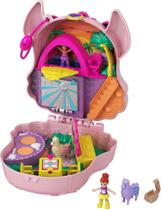 Brinquedo de viagem Playset Polly Pocket com 2 microbonecas e lhamas de estimação