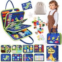 Brinquedo de viagem sensorial Busy Board SparkleMe Toddler de 3 a 4 anos
