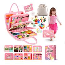 Brinquedo de viagem sensorial Busy Board SparkleMe Toddler de 3 a 4 anos