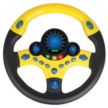 Brinquedo de volante de simulação elétrica com luz e som