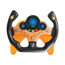 Brinquedo De Volante Elétrico Infantil Com Luz E Som, Carro Educacional Co-Piloto, Presente Vocal
