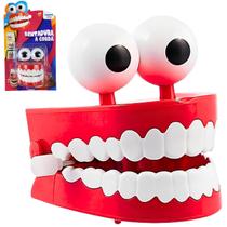Brinquedo Dentadura maluca divertida à corda pula pula