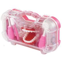 Brinquedo Dentista Infantil Maleta Peças Médica Enfermeira Faz de Conta Brincar Escovação Dental Crianças Aprendizado Conjunto Acessórios Educativo - MP SHOP