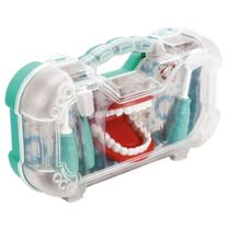 Brinquedo Dentista Infantil Maleta Peças Médica Enfermeira Faz de Conta Brincar Escovação Dental Crianças Aprendizado Conjunto Acessórios Educativo - MP SHOP