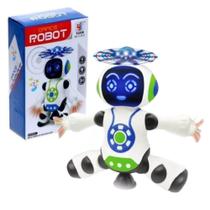Brinquedo Dia Das Crianças Robô Dança Gira 360 Graus Robot Som & Luz Brinquedo Dia Das Crianças Robô Dança Gira 360 Graus Robot Som & Luz
