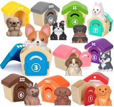 Brinquedo didático Aigybobo Puppy Finger Puppets, 20 unidades de 1 a 3 anos