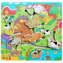 Brinquedo Didático Aprenda Brincando Animais da Fazenda 4+ DMT6169