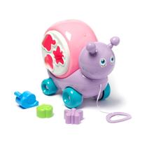 Brinquedo Didático Atividade Infantil Caracol Rosa Cotiplás