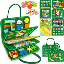 Brinquedo didático Busy Board Gojmzo Montessori para 1-4 anos
