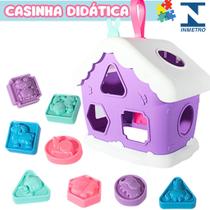 Brinquedo Didático Casinha da Neve com 8 Peças Geométricas Educativas Para Crianças +12 Meses