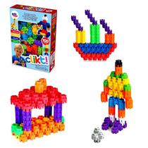 Brinquedo didatico clickt c/100 pecas