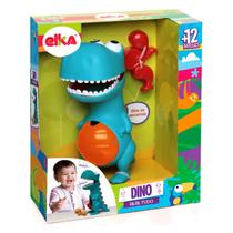 Brinquedo Didático Dino Papa Tudo Com Comidinha - Elka