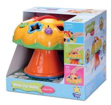 Brinquedo Didático Diver For Baby Cogumelo - Ref 697 - Divertoys Brinquedo Didático Diver For Baby Cogumelo - Ref 697 - Divertoys