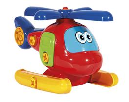 Brinquedo Didático Helicóptero Desmontável Infantil Colorido Poliplac