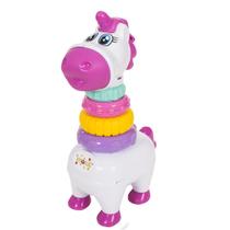 Brinquedo Didático Infantil Baby Pony Empilhável Com Som Maral