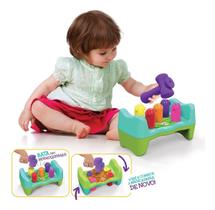 Brinquedo didático infantil bebê bate rebate minhoquinhas - elka educativo