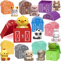 Brinquedo didático KMUYSL Farm Animals com contagem e combinação de cores