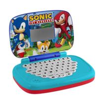 Brinquedo Didático Laptop Infantil Sonic Herói Bilíngue Educativo Com Atividades Original Candide