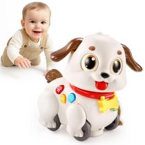 Brinquedo didático LUDILO Pull Along Crawling Musical Puppy 1Y+