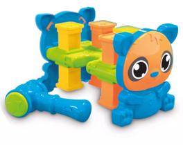 Brinquedo Didático - Mesinha de Martelar - Colorido - 20cm