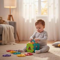 Brinquedo Didático Monta e Desmonta com Peças de Encaixar Colorido Educativo Infantil
