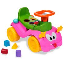 Brinquedo Didático Totokinha Carrinho Infantil Rosa Acessórios