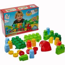 Brinquedo Didático Trenzinho Baby Land 28 Blocos Cardoso