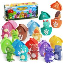 Brinquedo didático Zippytots combinando ovo com boneco de dedo de dinossauro Brinquedo didático Zippytots combinando ovo com boneco de dedo de dinossauro