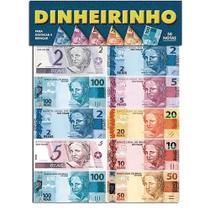 Brinquedo Dinheiro Falso 50 Notas - Dinheirinho de Papel 10,5X4,3CM Prenda Festa Brinde - PANAMI